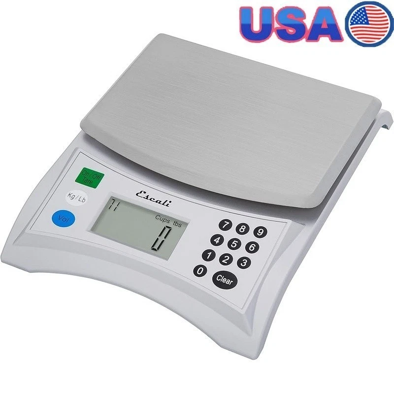 Digital Food Scale W/ 500 Preprogrammed Ingredients LCD Display Alcohol-Free New