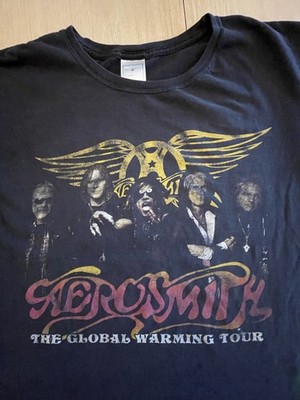 Aerosmith Global Warming Tour 2012 Tee Sz XL Stedman Band Shirt Rock VTG Style