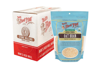 Organic Oat Bran, 18oz (Pack of 4) - Non GMO, Vegan, Kosher