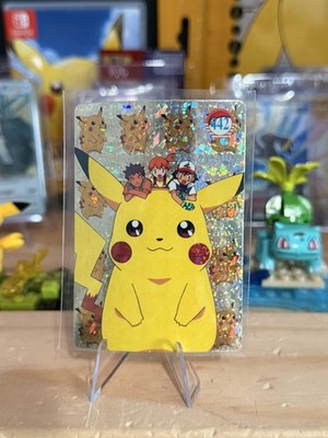 1999 Vintage Pocket Monsters Vending Prism - Misty On Pikachu #442 - Mew Crayon