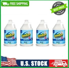 4 PACK OdoBan Odor Eliminator and Disinfectant Concentrate Fresh Linen 1 gal.
