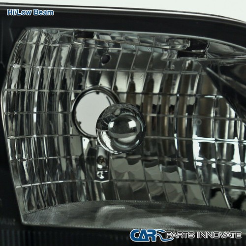 Black Housing Headlights Black Smoked Headlights Corner Signal Lights For 1997-2003 Ford F150 & Expedition - Set 1997-2003 F150 Expedition Lights - Foto 8