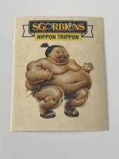 1990 Sgorbions Holidays Clear Ugh Lee / Sumo Sid GPK Garbage Pail Kids Italy