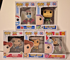 Image of Funko Pop! Toy Story Lot 5 Woody 168 Buzz 523 Forky 528 Mrs Nesbit 518 Woody 522