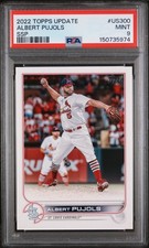 2022 Topps Update #US300c Albert Pujols SSP Photo Variation PSA 9
