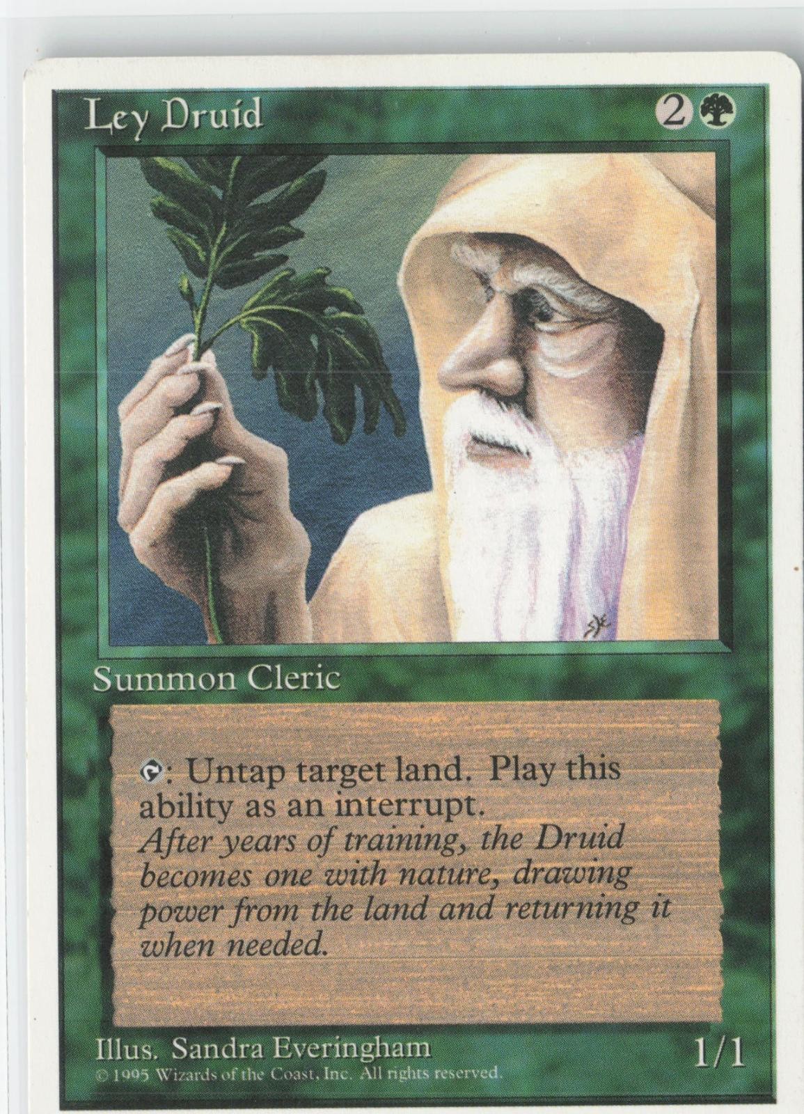 Ley Druid Uncommon Fourth Edition Magic: The Gathering Near Mint