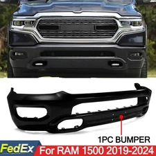Fit For 2019-2024 Ram 1500 Black Steel Front Lower Bumper Cover Face Bar Replace