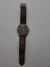 FREE Ship USA Unisex Men Watch GUESS Brown Leather Classic U10627G1 New Battery!