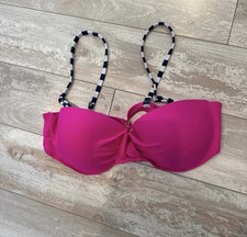 Women's Pink Bikini Top With Removable Straps