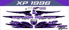 SEADOO XP 1996 Graphics / Decal / Sticker Kit CUSTOM BLACK & PURPLE CUSTOM