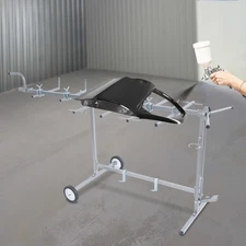 Car Body Paint Rack 360° Rotatable Painting Stand For Auto Body Door Bumper Hood