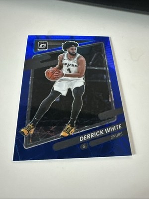 2021-22 Panini Donruss Optic - Derrick White #4 Blue Velocity Prizm
