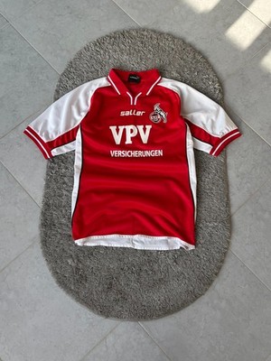 FC KOLN 2002/03 Home Shirt Football Soccer Saller Red-White Color size M