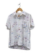 WACKO MARIA Short Sleeve Shirt M Rayon WHT