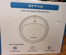 New GTTVO D302 Robot Vacuum Cleaner Black Sma...