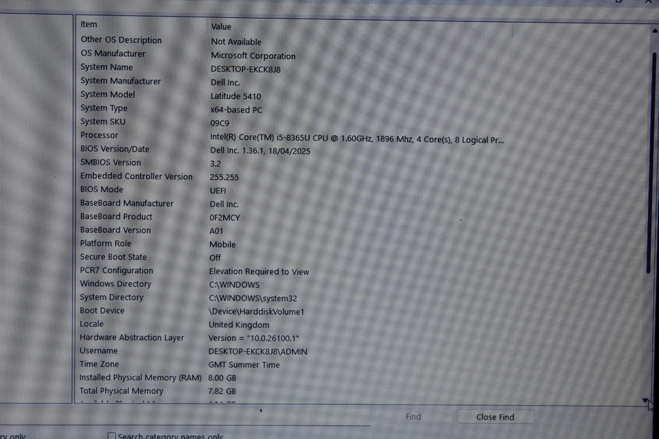 Dell Latitude 5410 · i5-8365U · 16GB · 256GB, photo 4 of 5