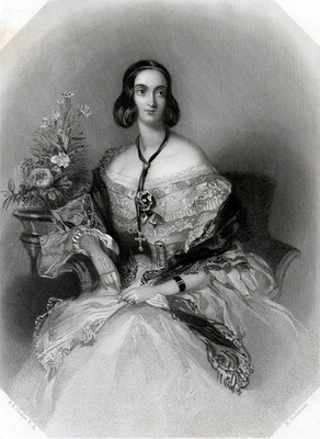 MRS CALLAGHAN 1840 John Henry Robinson - Alfred Edward Chalon  ENGRAVING