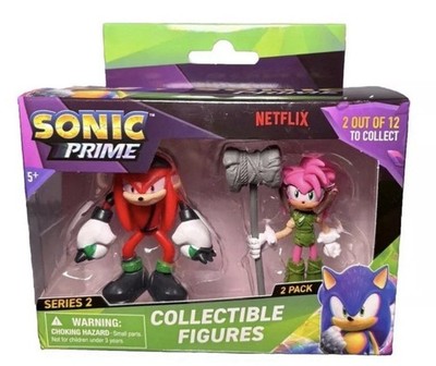 Sonic Prime Series 2 Knuckles & Amy Collectible Figues 2 Pack
