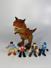 Imaginext Jurassic World Camp Cretaceous Carnotaurus Dinosaur  Figures Lot