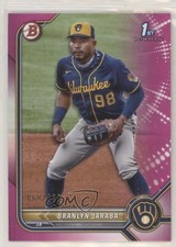 2022 Bowman Prospects Fuchsia Border 68/299 Branlyn Jaraba #BP-15 y0i