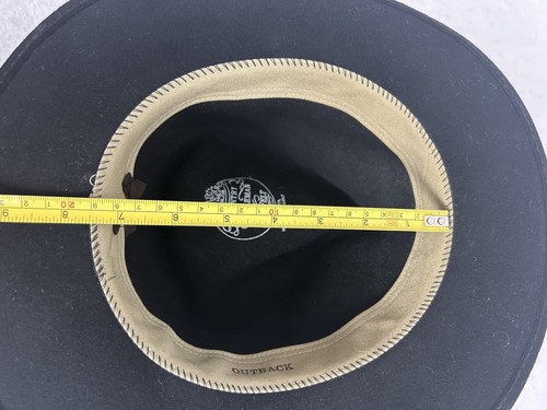 Gorra negra Country Gentleman Lite fieltro Outback 100 % lana repelente al agua - Imagen 9 de 10