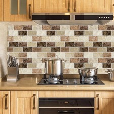 10-Sheet Stick on Backsplash for Kitchen 12" x 12"Peel and Self Adhesive Wall