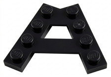 Lego 10 Stück Keilplatte A Form schwarz Eckplatte Wedge Ecke Platte 15706 Neu