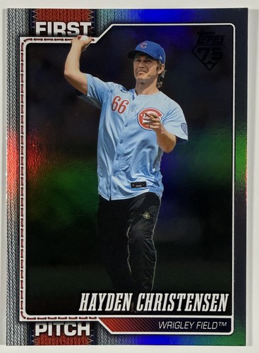 2026 Topps Rainbow Foil First Pitch HAYDEN CHRISTENSEN #FP-15 Chicago Cubs