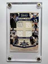 PANINI 2010 CLASSICS DALLAS COWBOYS 50TH ANNIVERSARY MATERIALS #1 19/25