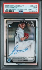 2024 BOWMAN DRAFT CHROME PRSPCT AUTOS REFRACTOR #CPAHS HAGEN SMITH 104/499 PSA 9