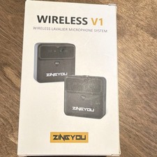 ZINGYOU V1 Wireless Lavalier Lapel Microphone System Black, Lavalier/Lapel