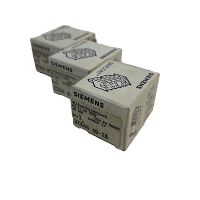 3x Siemens 3TX4440-2A Hilfsschalterblock Auxiliary Switch Block 220V 4A | 3TX44