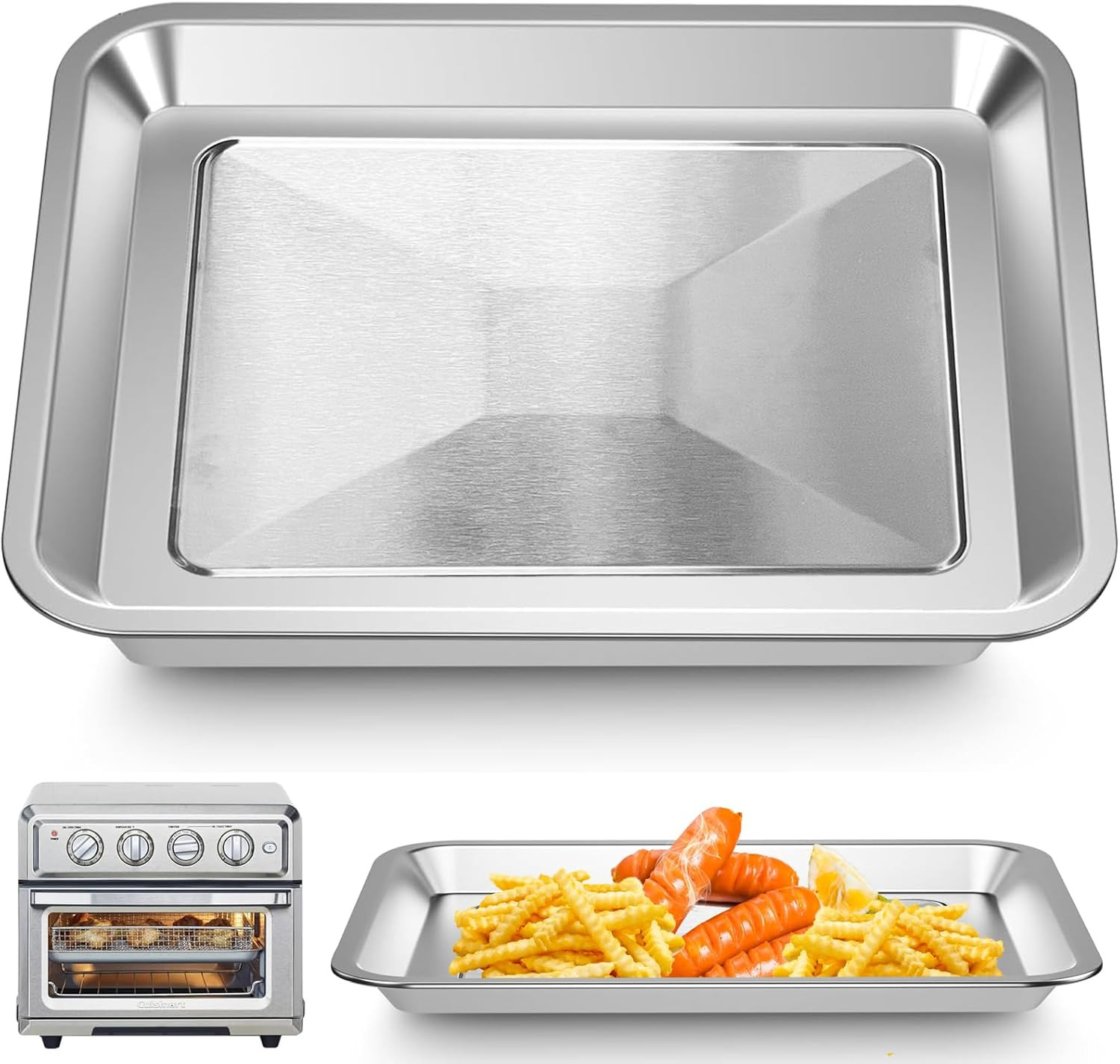 Air Fryer Tray Replacement for Cuisinart TOA-26 TOA-28 Toaster Air Fryer Convect