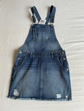 Guess Women's Overall Mini-Dress Size 12 Blue Denim, NWT