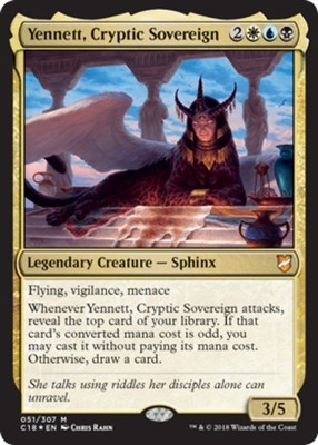 x1 Yennett, Cryptic Sovereign - Foil M MTG Commander 2018 M/NM, English