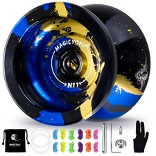N11 Professional Unresponsive Yoyo N11 Dual Purpose Alloy Trick YoYo with Bag...