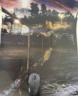 #ad SABER MSK AWR Belmont Tunnel Signed Poster 18x24 Graffiti Print $100.00