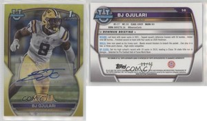 2022 Bowman U Chrome Prospect Yellow Refractor /75 BJ Ojulari #58 Auto