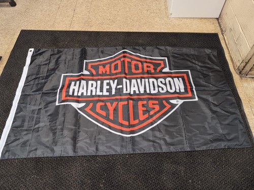 Harley Davidson Large Flag Banner 3x5 Ft  Great Condition 