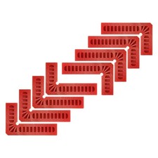 8pcs Positioning Squares Right Angle Clamps 80x50mm 90 Degree Corner Clamp, Red