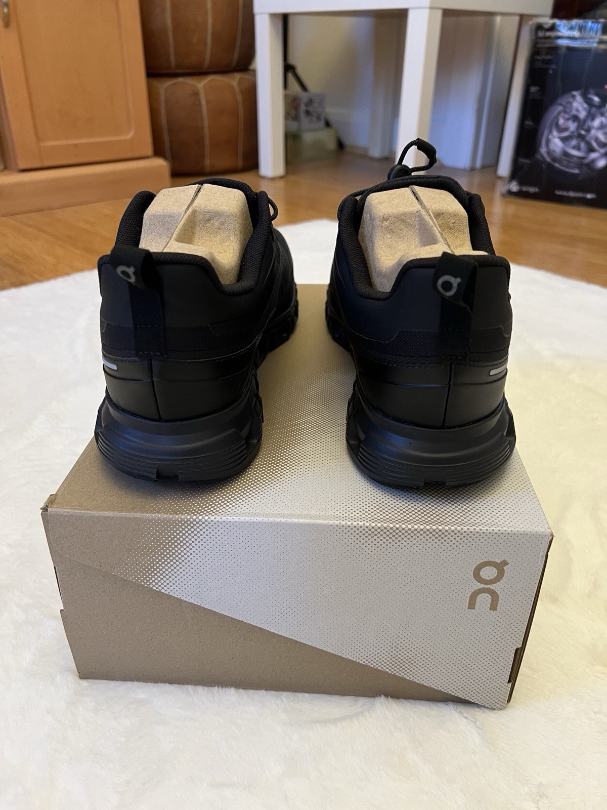 On Cloud 6 Geo WP Waterproof Black Men's Low Top Sneakers US 11 EU 46 2