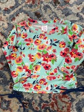 Ruffle Butts Floral Rash Guard Girls 2T VGUC