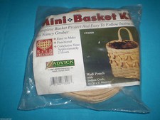 1992 NIP Mini Basket Kit Wall Pouch with Indian Curls Reed Creations by Jadvick