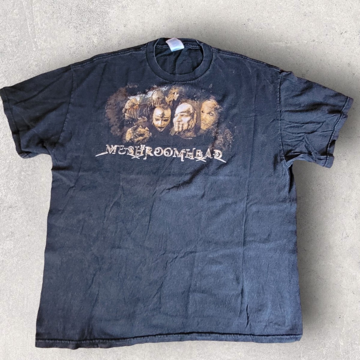 Vtg Y2K Mushroomhead Band Tshirt 2 Sided Mens Size XL Horror Heavy