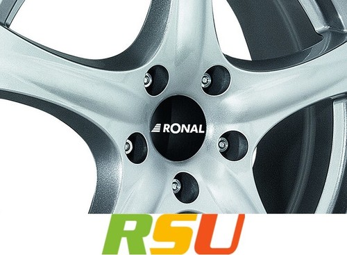 Ronal R42 kristallsilber 7x16" ET45 LK5 108 ML 76.01 Alufelgen 16 Zoll - Bild 3 von 3