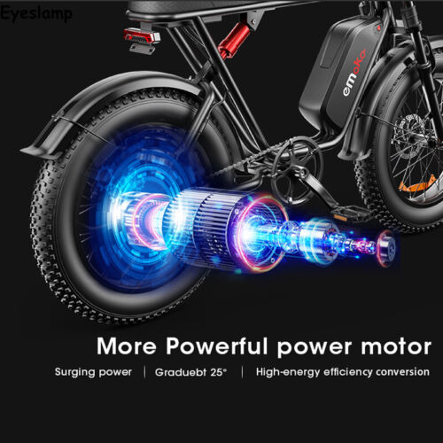 20" Electric Bike 1000W 48V Fat tire Mountain Bike MTB Off Road E-bike for Adult - Picture 8 of 15