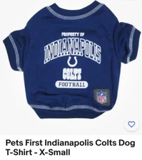Pets First Indianapolis Colts Dog T-Shirt - X-Small