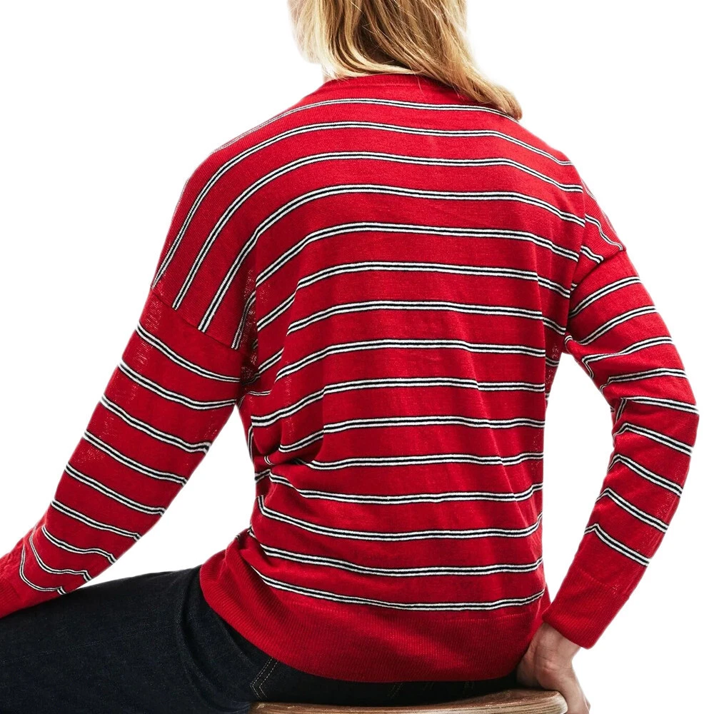Pull lacoste rouge femme cheap