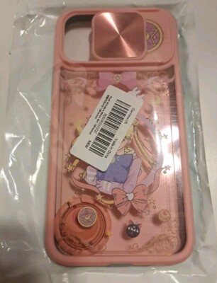 For iPhone 13 Pro Max Pink Cartoon Girl Model Phone Cases PUSH Moon Princess