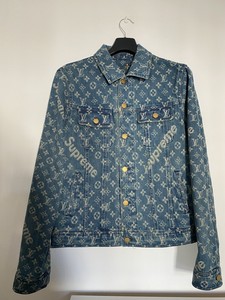 lv supreme jeans jacket